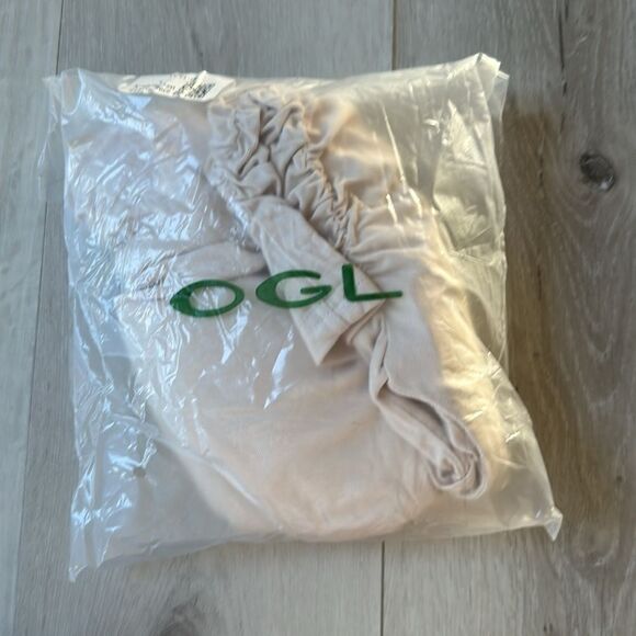 OGL Eco-SkinKiss Ruched Sides Square Brami Tank‎ Top-Hip Length Beige XL Nwt - Picture 9 of 9